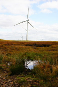 格拉斯哥附近的WhiteLee风电场，由苏格兰人可再生制作