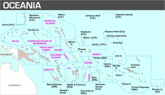 所罗门群岛位于巴布亚新几内亚东部和瓦努阿图北部，几乎是美拉尼西亚殖民地的中心