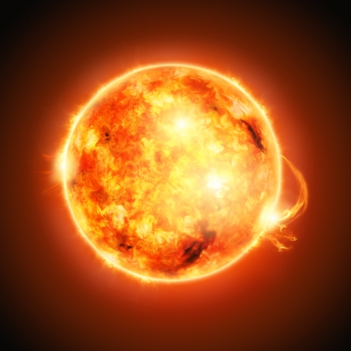 太阳，半路通过它的主要序列演变