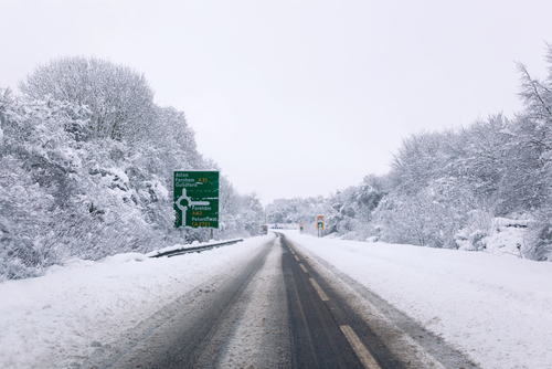 2010年1月在雪期间的英国路